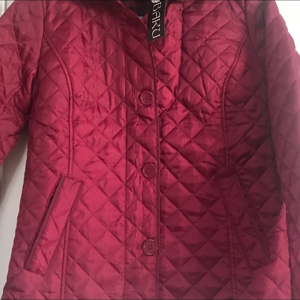 Red puffer jacket - Picture 2 of 5